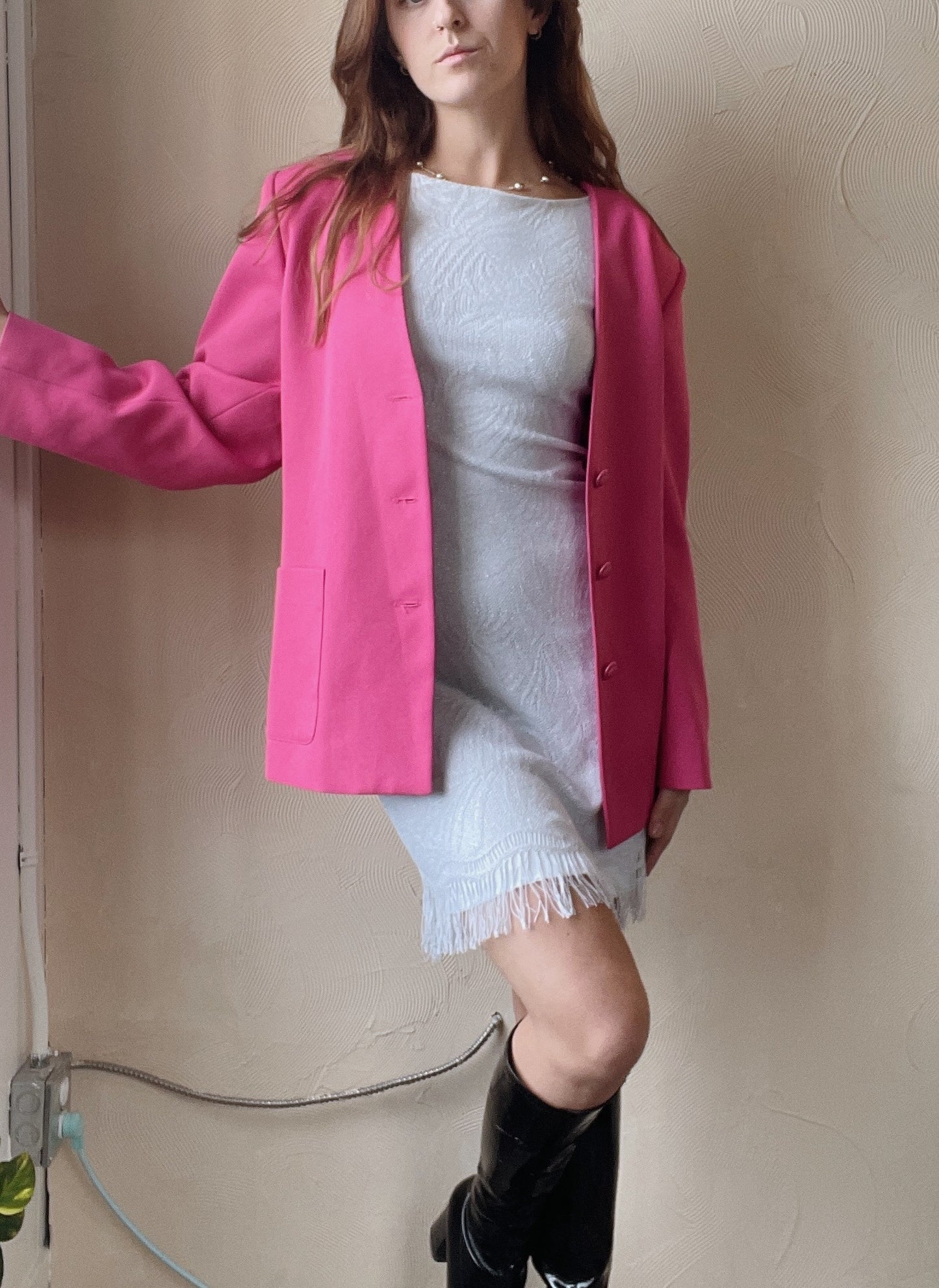 Vintage Pink Blazer (XL)